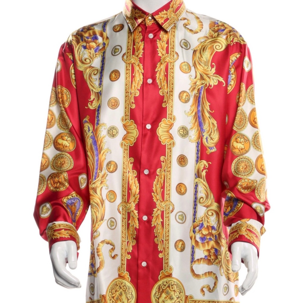 Versace silk shirt